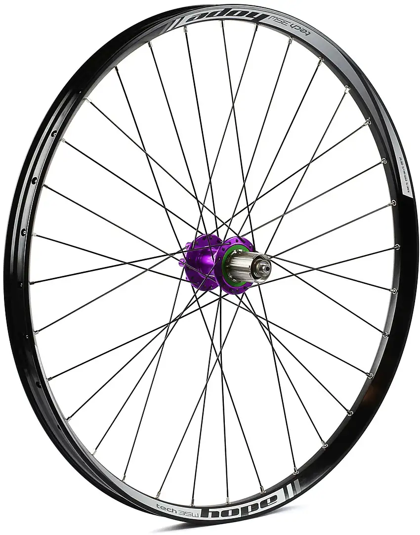 Bakhjul Hope Tech 35W Pro 4 27.5" IS 32H Shimano stål lila