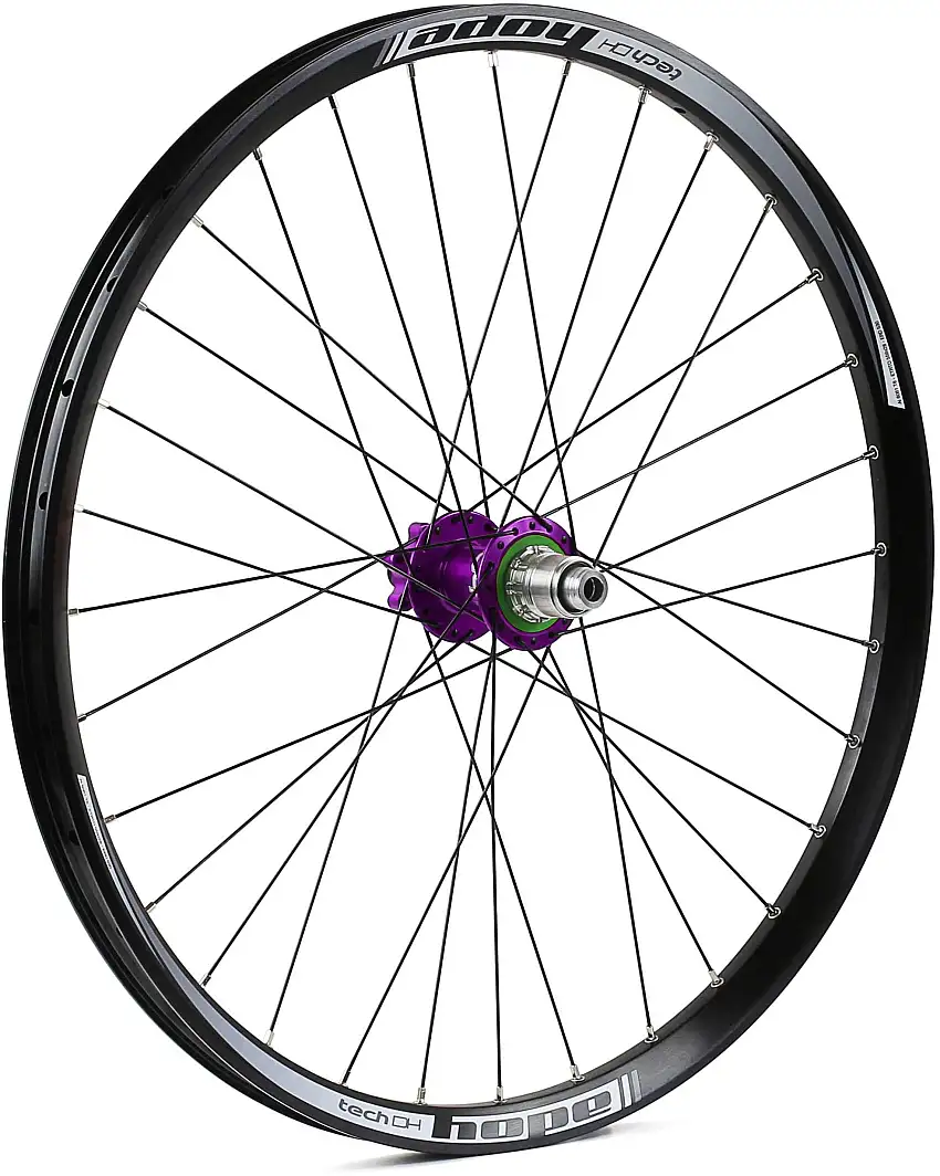 Bakhjul Hope Tech DH Pro 4 26" 150 mm IS SRAM XD lila