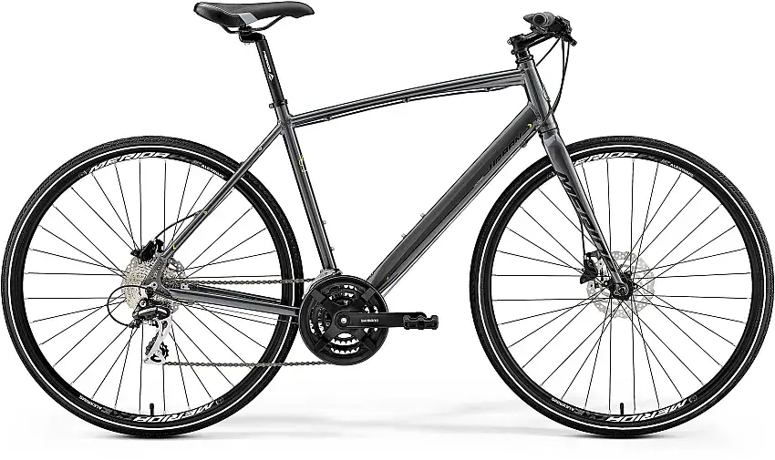 Merida Crossway Urban 20-D herr mörkgrå/lime