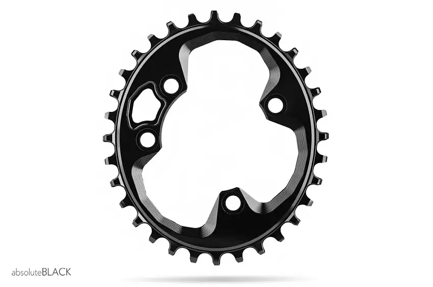 Absolute Black Drev Oval Rotor 76 mm