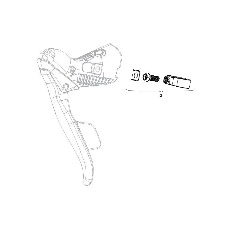 Växelspak Sram Eb Force/Red E-Tap Axs Paire