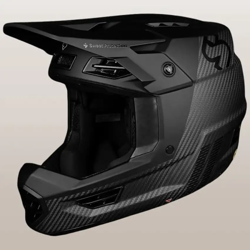 Sweet Protection Fixer Carbon 2Vi Mips fullface hjälm mattsvart