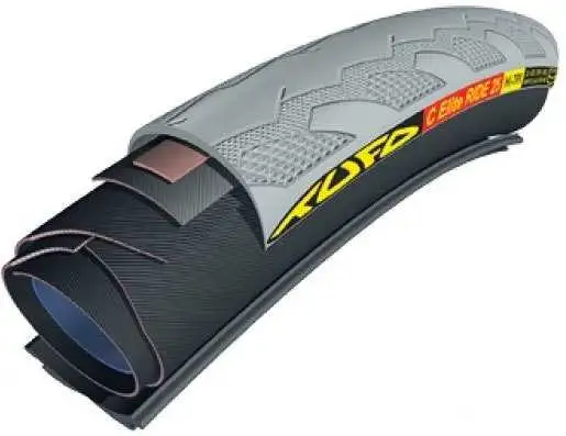 Tubdäck Tufo C Elite Ride för kanttrådsfälg 23-622 grå/svart vikbart