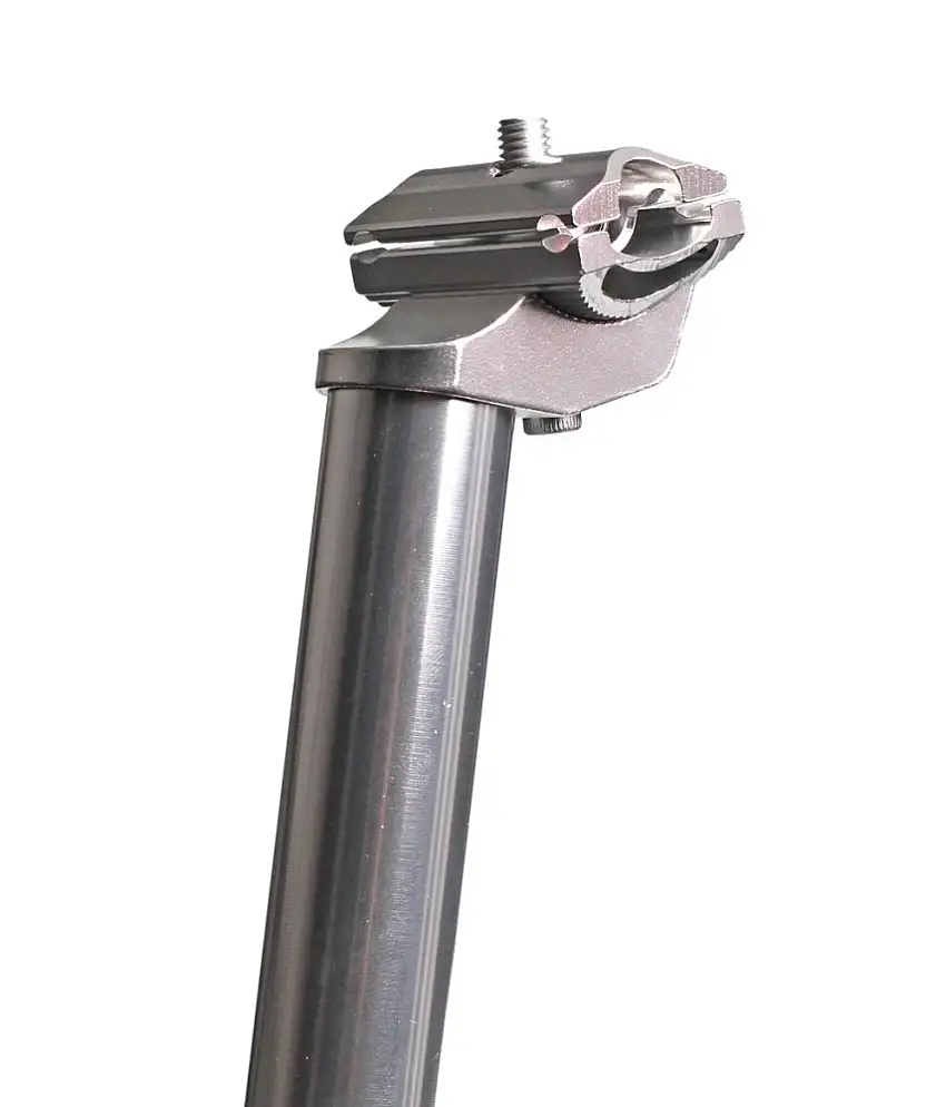 Uno alu sadelstolpe silver 27,2 x 400 mm