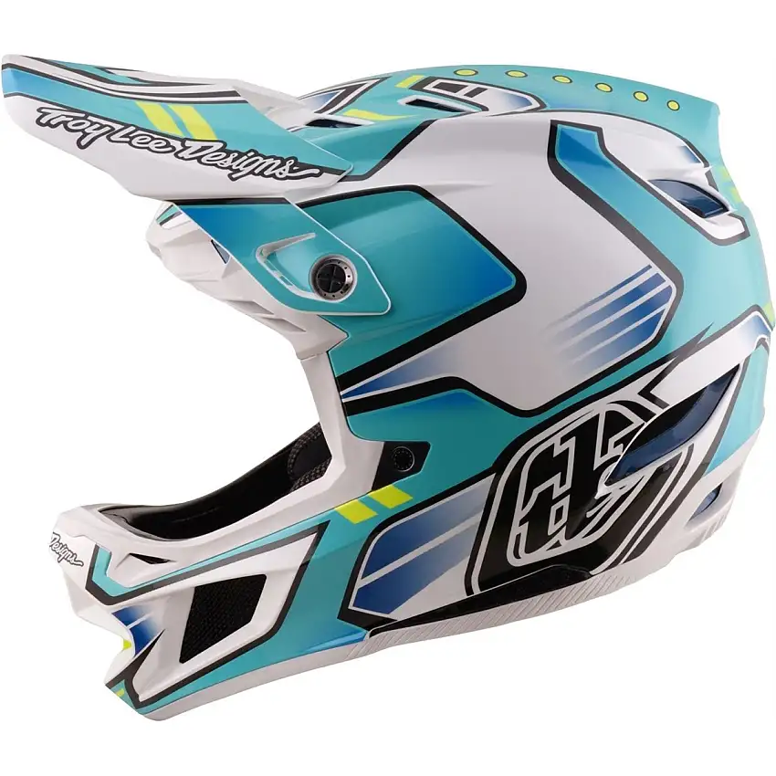 Cykelhjälm Troy Lee Designs D4 Composite Helmet Mips Crest Real Teal