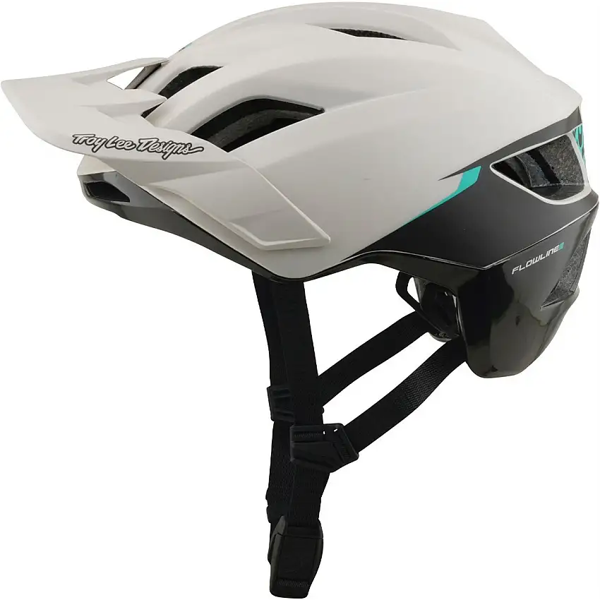 Cykelhjälm Troy Lee Designs Flowline SE Helmet Mips Stacks Pumice/Real Teal