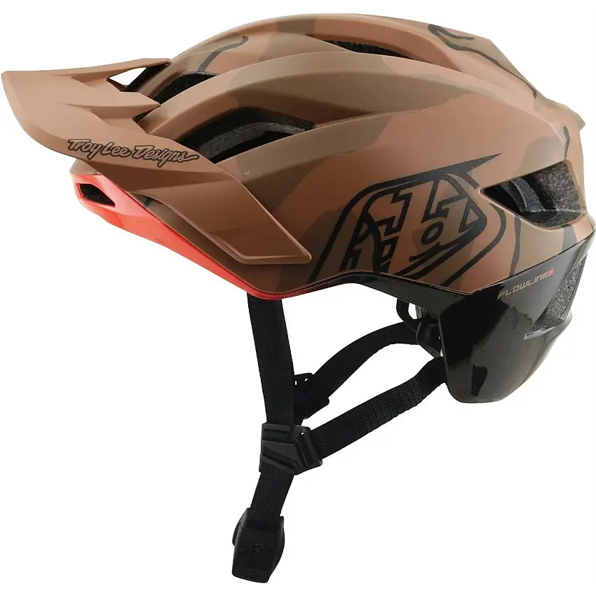 Cykelhjälm Troy Lee Designs Flowline SE Helmet Mips Badge Sienna Camo