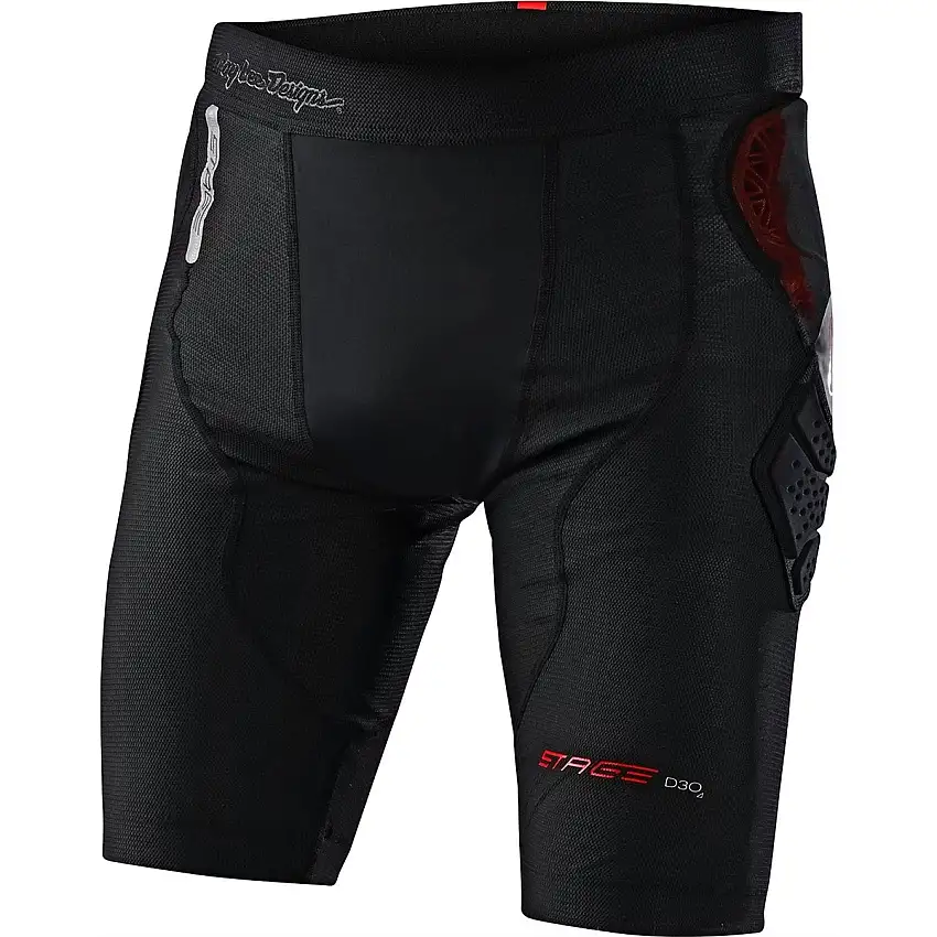 Skyddsbyxor Troy Lee Designs Stage Ghost D30 Short Baselayer Black