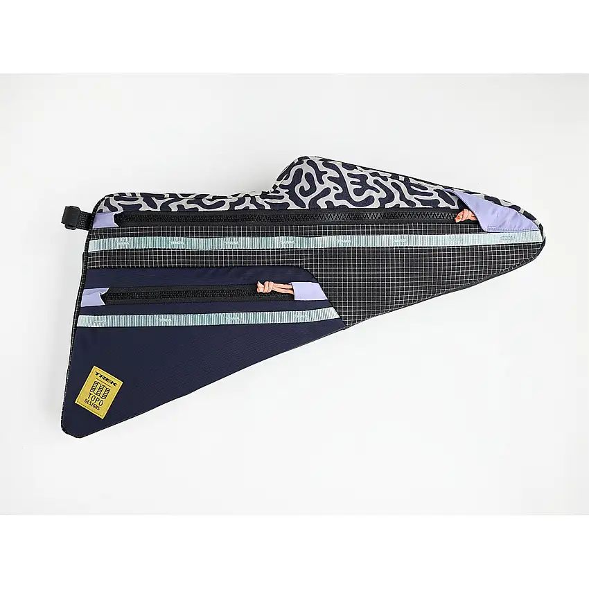 Ramväska Topo Designs CheckOUT Frame Bag Party/Grid M