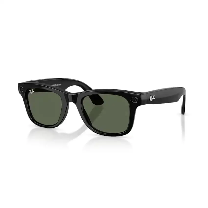 Solglasögon Ray-Ban Meta AI Wayfarer Gen 2 Black-G15 Green 50-22