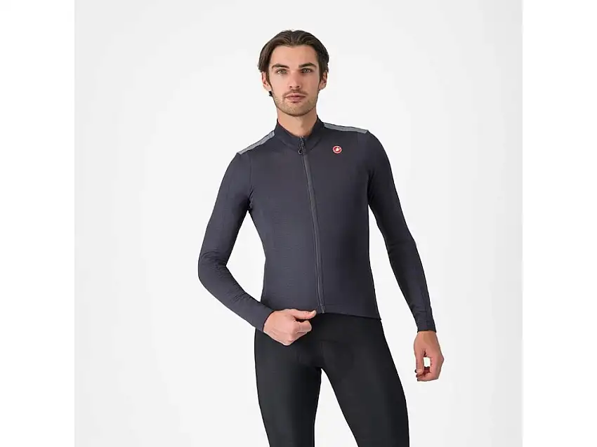 Castelli Puro 4 långärmad cykeltröja dark gray herre