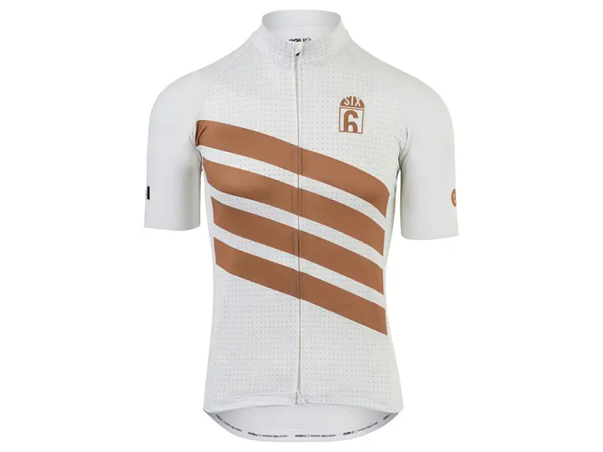 AGU Classic cykeltröja vit/guld herr