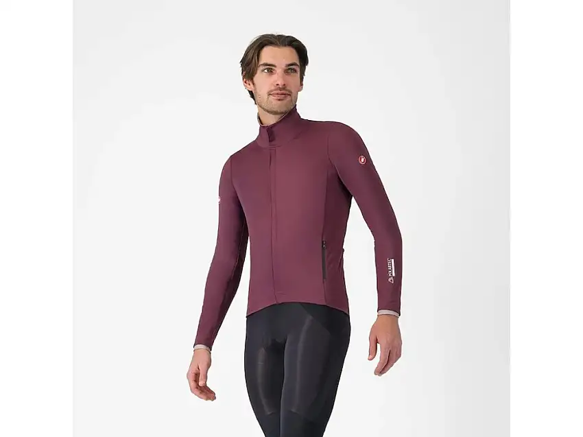Castelli Alpha 150 cykeljacka deep bordeaux/clay herr