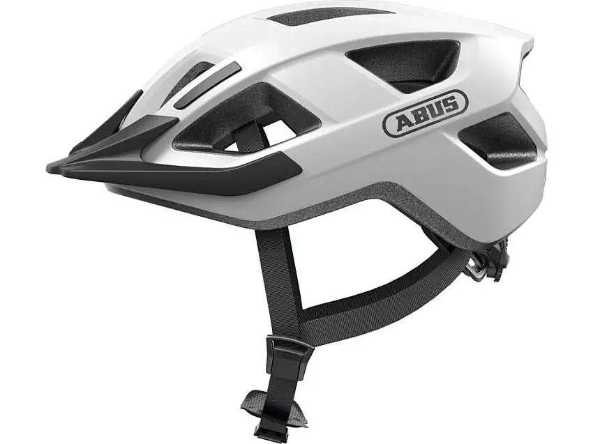 Abus Aduro 3.0 LED cykelhjälm polar white