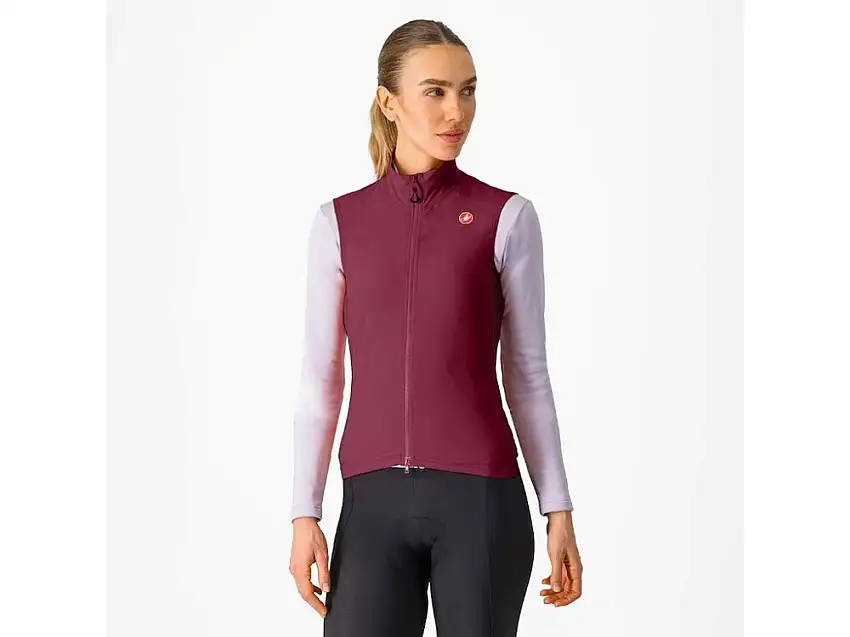 Castelli Espresso cykelväst deep bordeaux dam