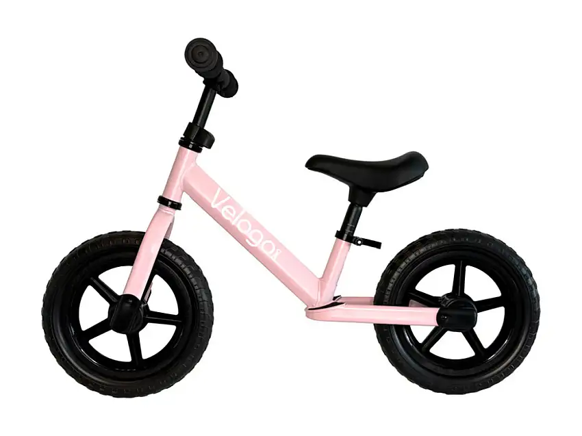 Velogo springcykel från 2 år ljusrosa