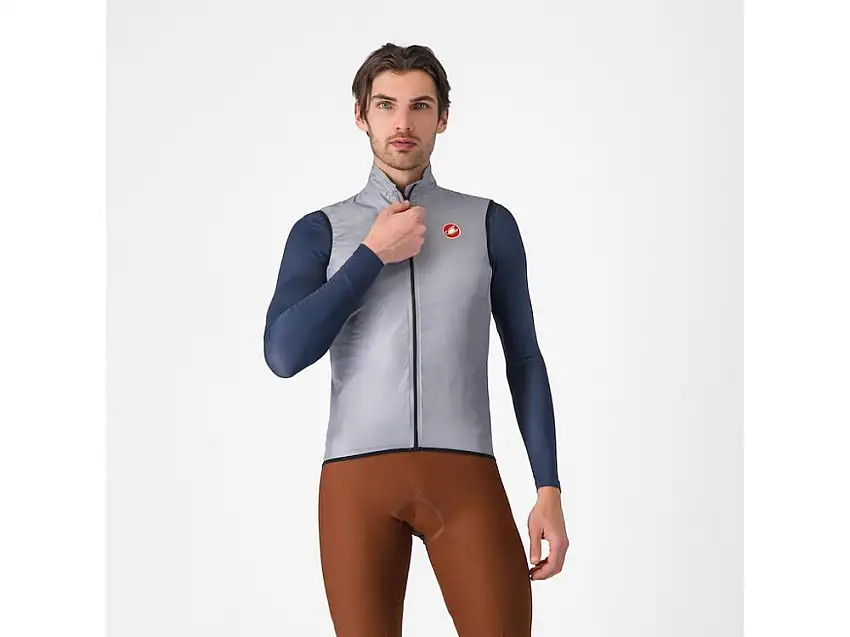 Castelli Aria cykelväst silver grey herr