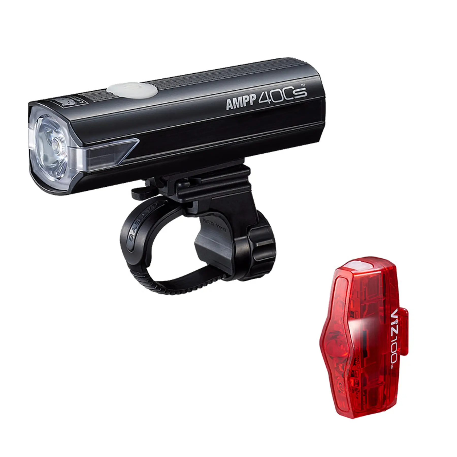 Fram- och bakljuskit Cateye AMPP400S & VIZ100