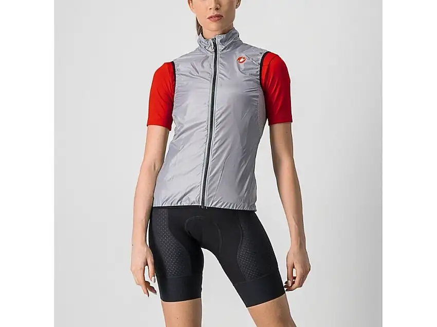 Castelli Aria cykelväst silver grey dam