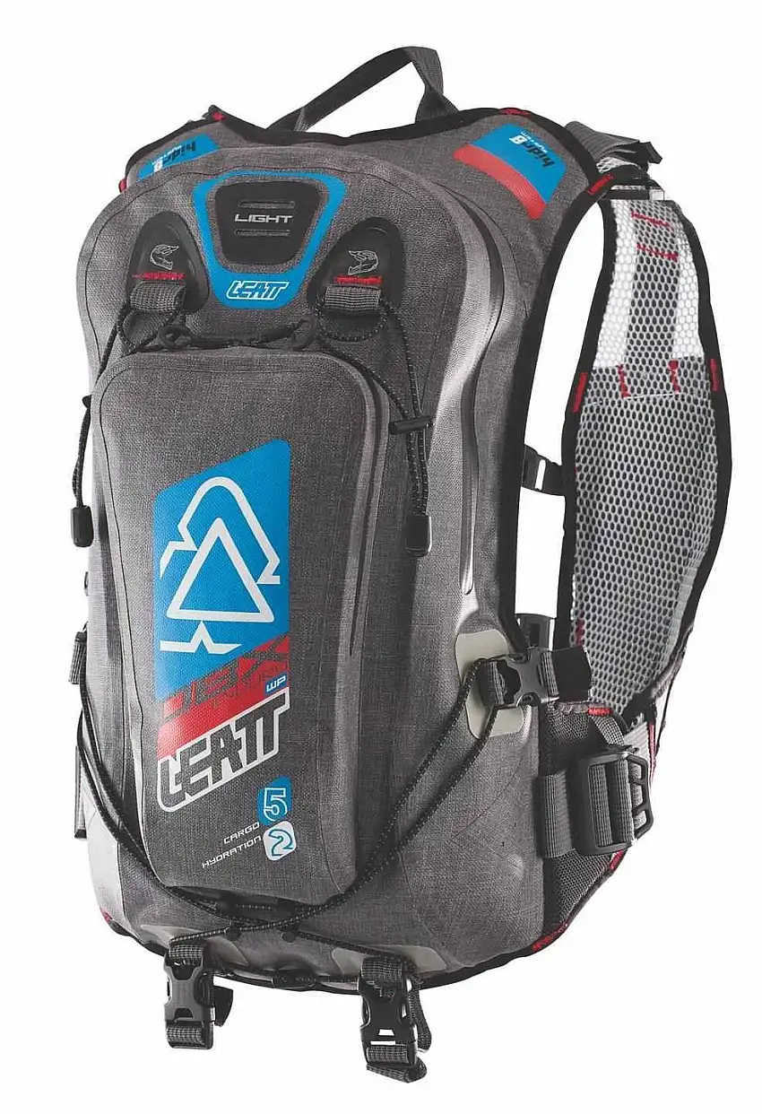 Ryggsäck Leatt Hydration DBX Enduro Lite WP 2.0 5 l med 2 l vätskebehållare grå/blå