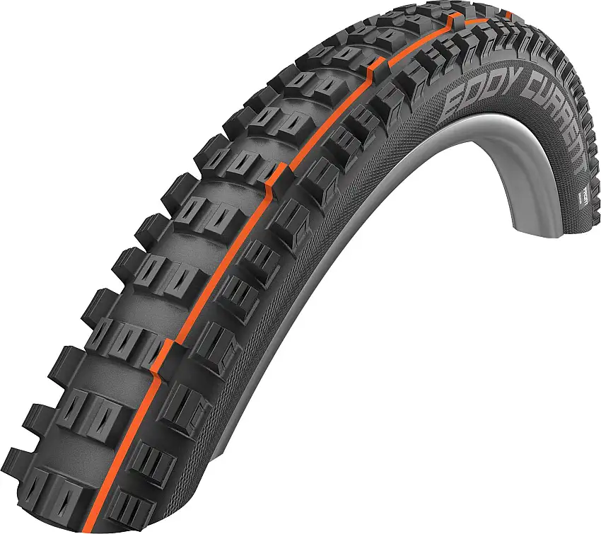 Cykeldäck Schwalbe Eddy Current Front Super Gravity TL-Easy Addix Soft 70-584 (27.5 x 2.80") vikbart svart