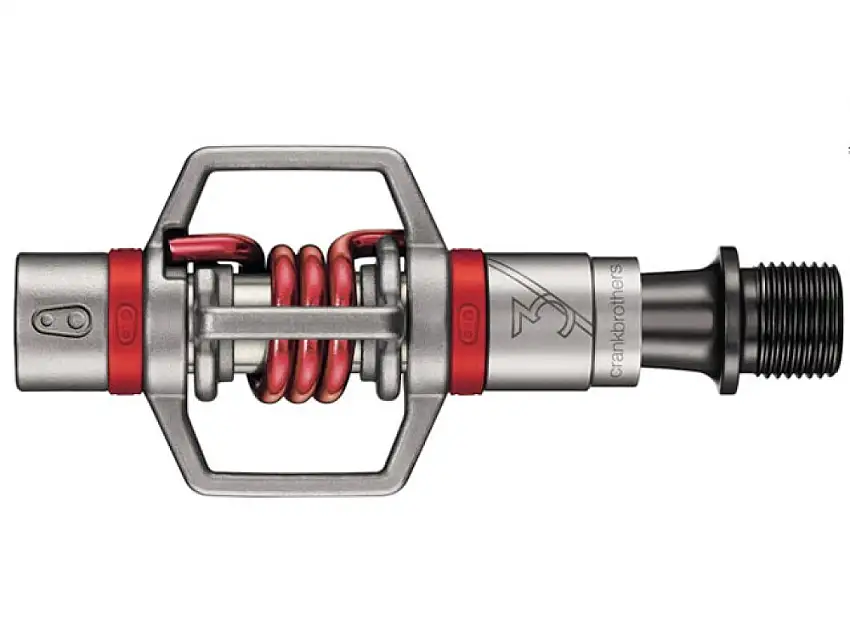 Crankbrothers eggbeater 3 silver/röd