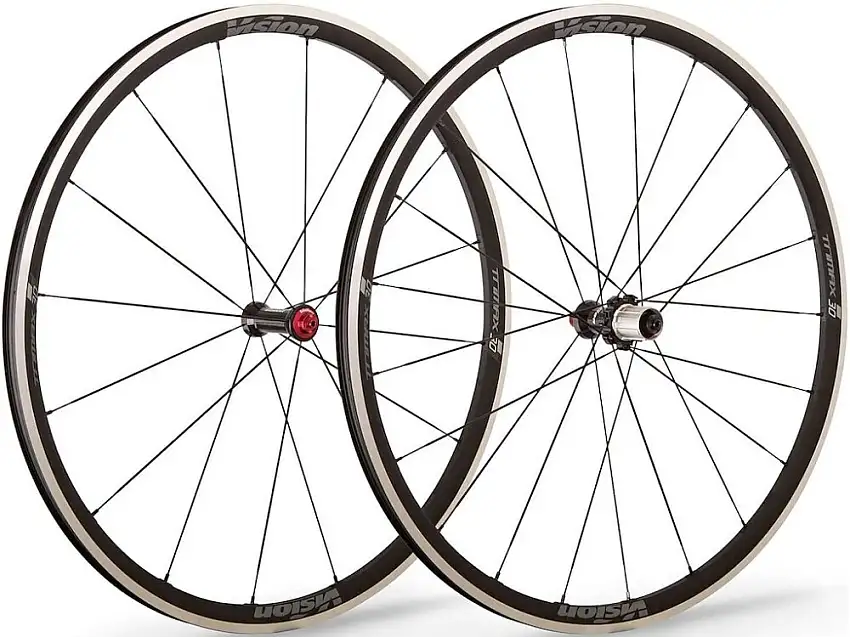 Vision Trimax 30 hjulset 700c för fälgbroms body Shimano 10-11 växlar QR axel 100 och 130 mm nav