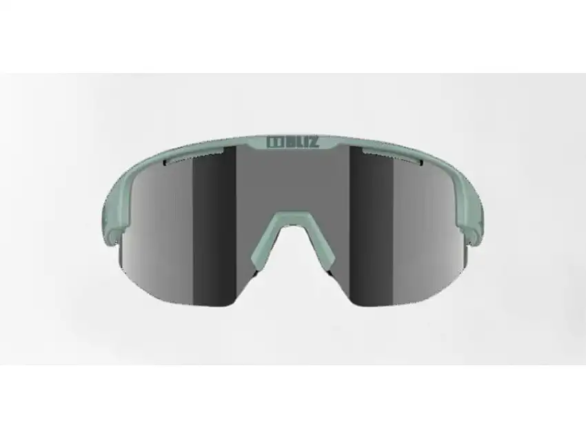 Bliz Matrix Small cykelglasögon smoke silver mirror lens matte green