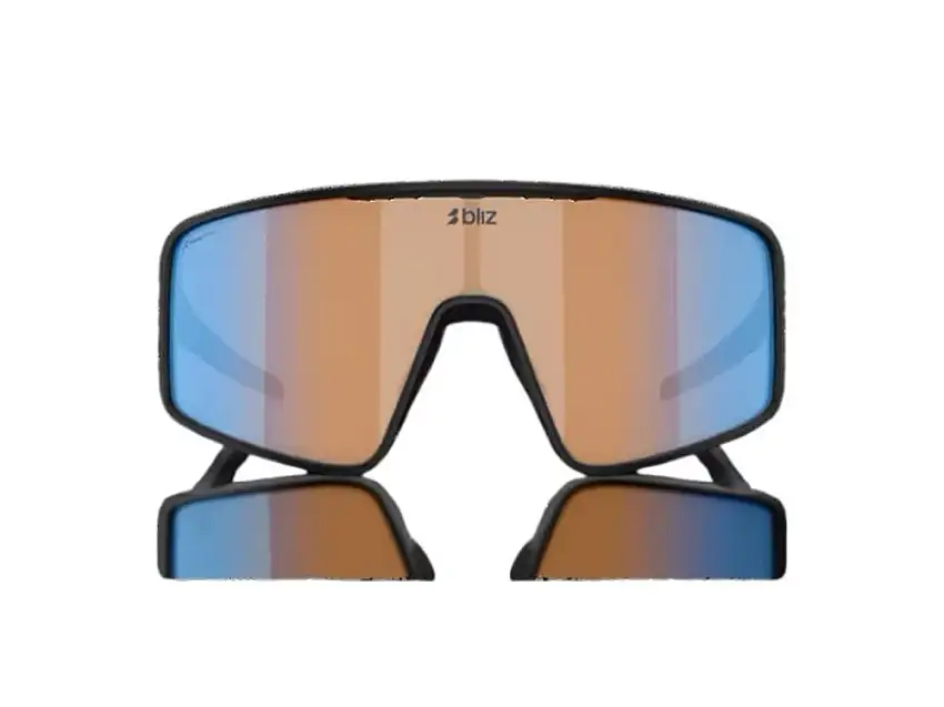 Bliz P001 XL (42) cykelglasögon coral/orange mirror blue lens matte black