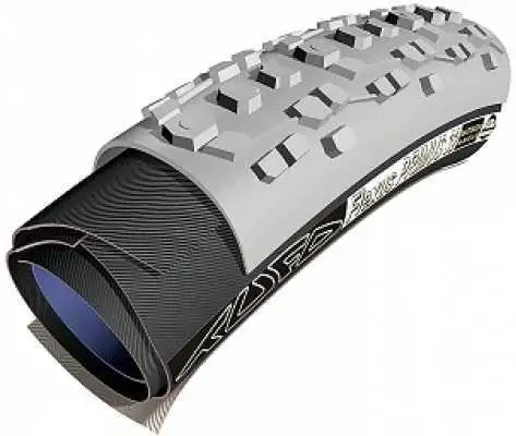 Tubdäck Tufo Flexus Primus 33 Cross 33-622 grå/svart vikbart