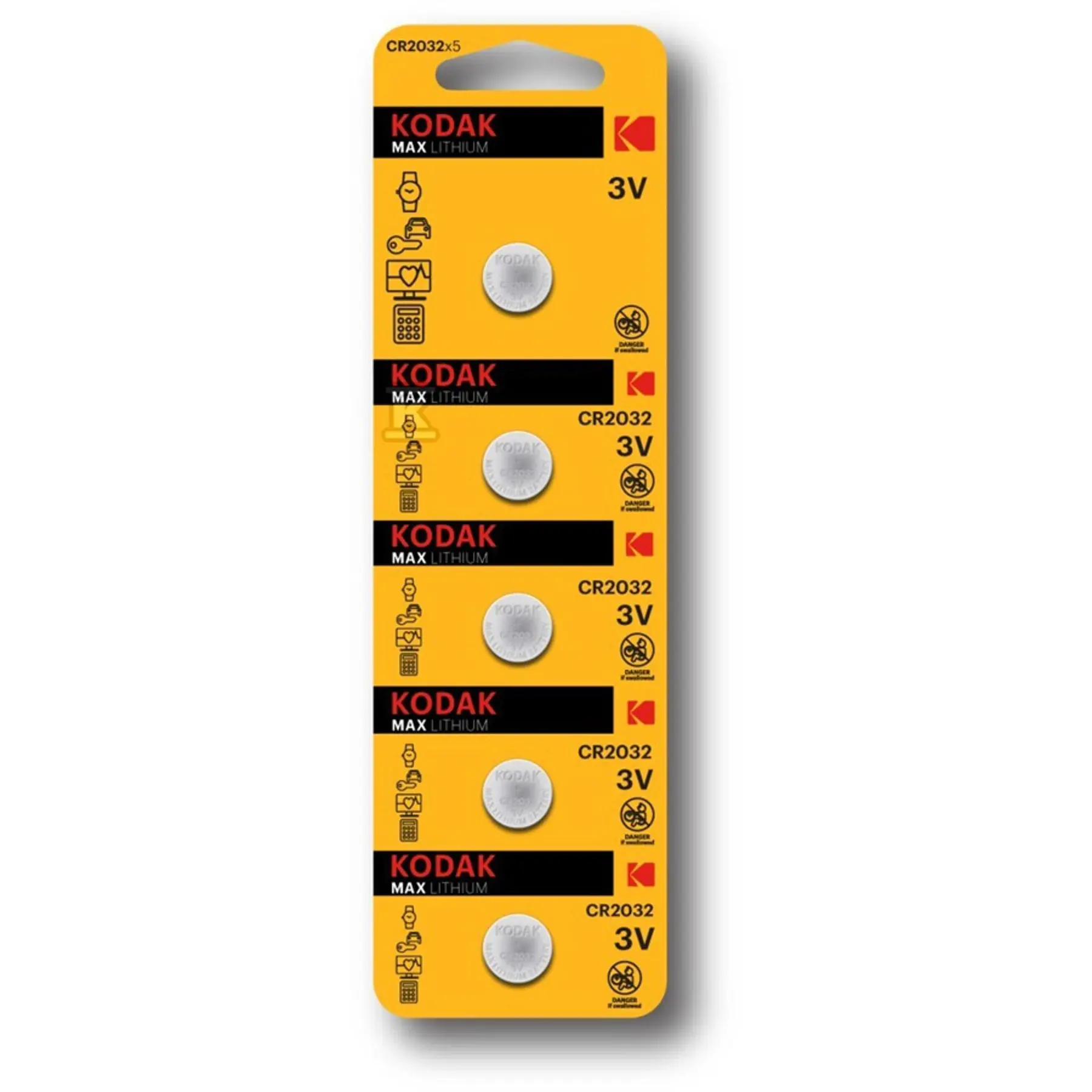 Batteri Kodak CR2032 (x5)