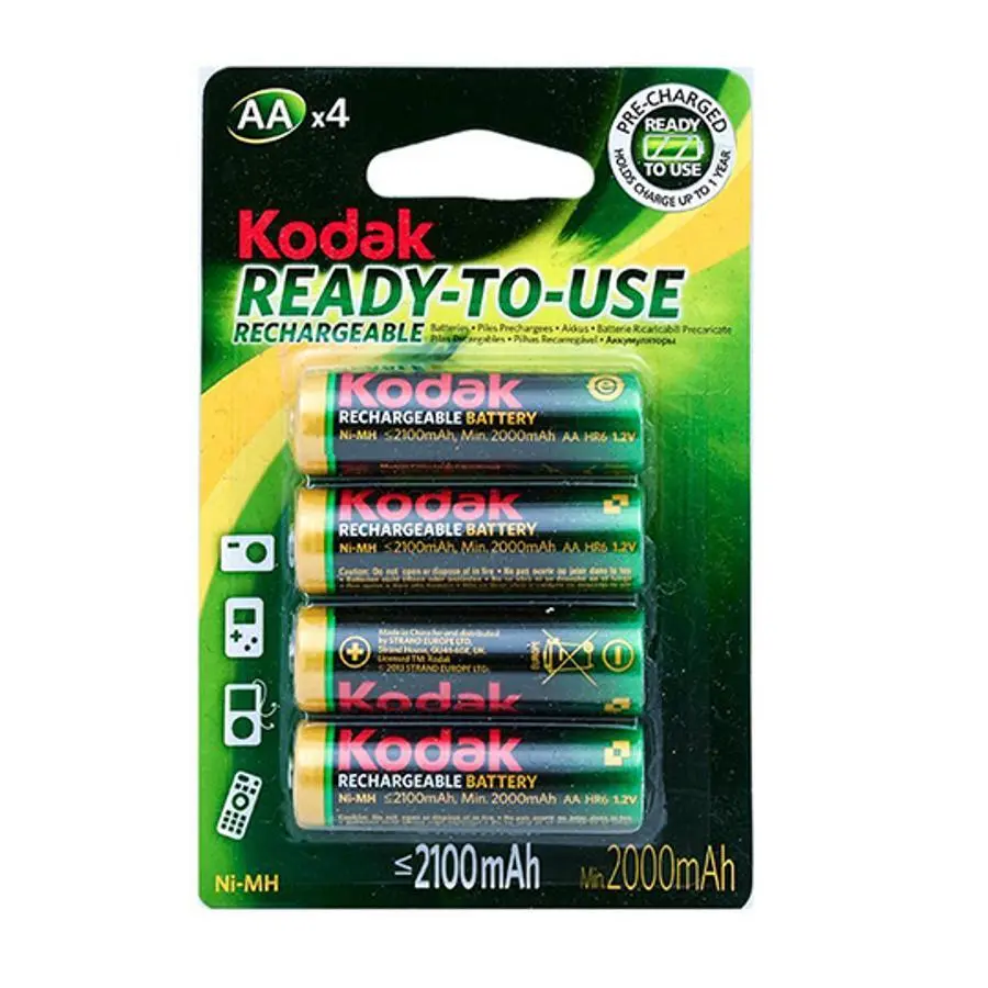 Uppladdningsbara batterier Kodak Lr06 AA (x4)