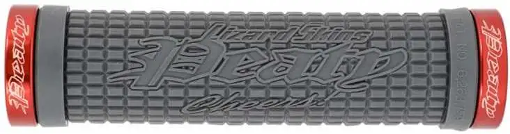 Handtag Lizard Skins Peaty Lock-On Bonus Pack 130 mm grafit/röd