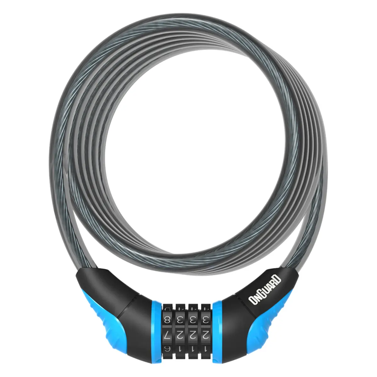 Kabellås Onguard Neon Coil Combo-180cmx12mm
