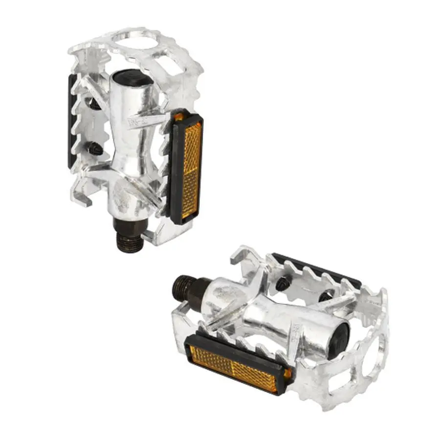 Aluminiumpedaler med justerbart fotstöd Optimiz D9/16
