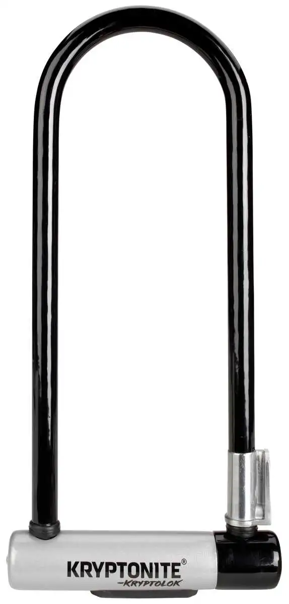 Bygellås Kryptonite Kryptolok 2 LS med Flexframe fäste SSF-Godkänt 10.2 x 22.9 cmsvart/grå