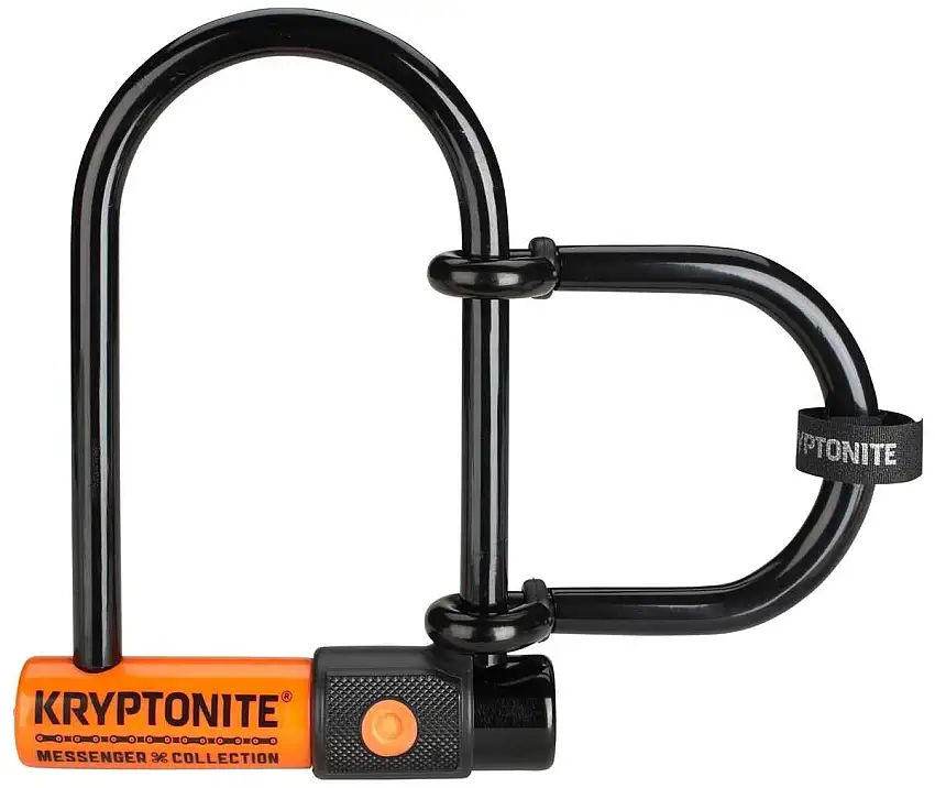 Bygellås Kryptonite Messenger Mini med förlängd bygel 9.5 x 16.5 cm