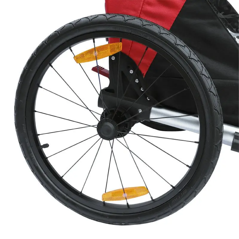 Täckt 2-sitsig aluminium maxi barnvagn cykelvagn med hjulaxelfäste - levereras med framhjul och bromshandtag - fälls ihop utan verktyg barn P2R 36 Kg