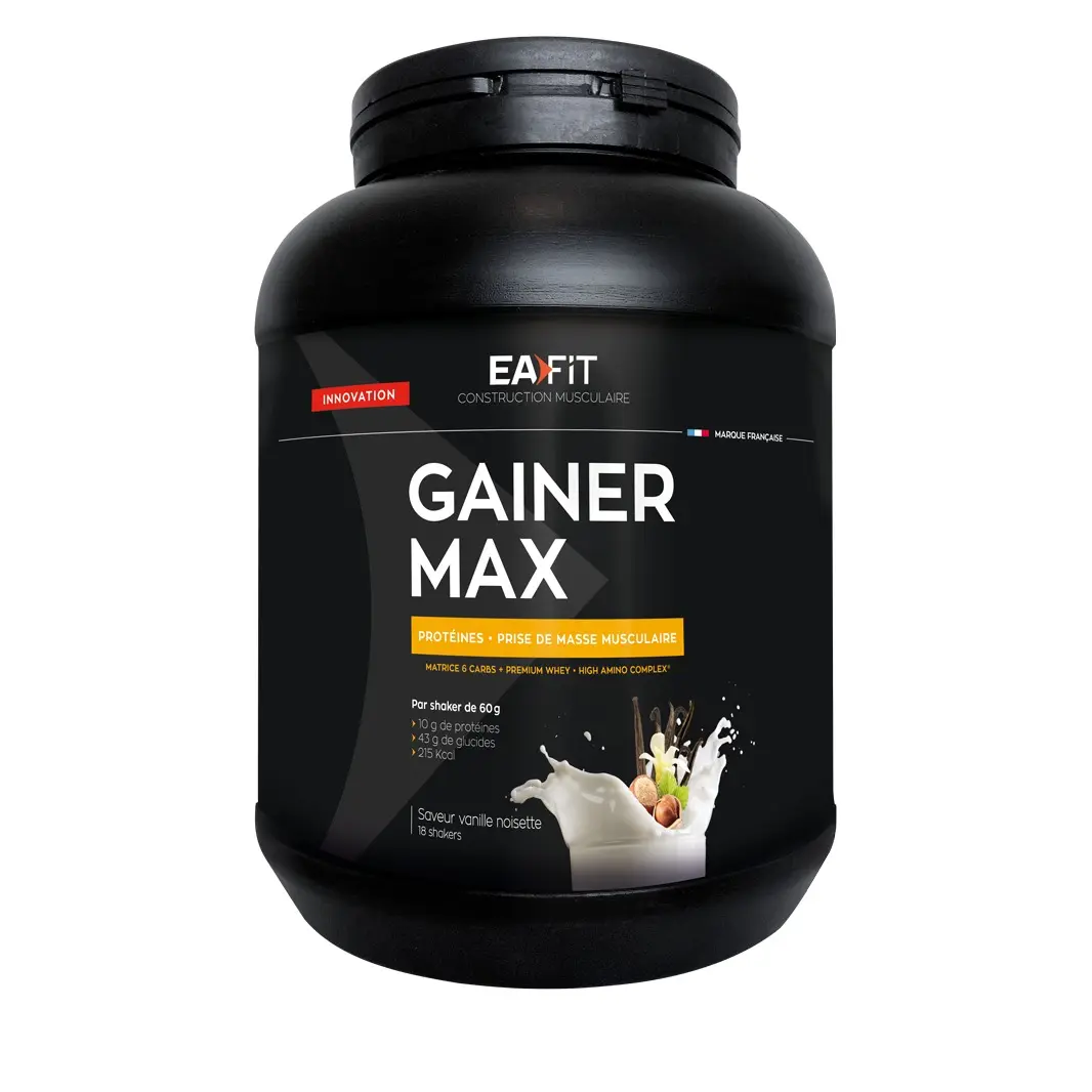 Gainer Max Vanilj Haselnöt EA Fit 1,1kg