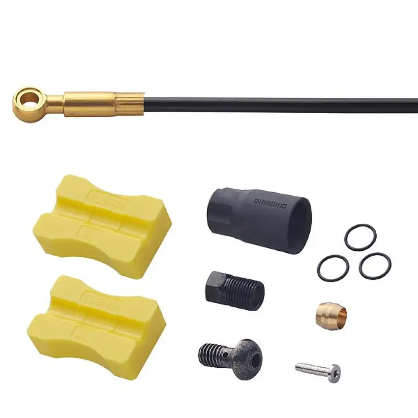 Shimano Broms slangar 1000 mm svart/guld banjo/rak BH-90