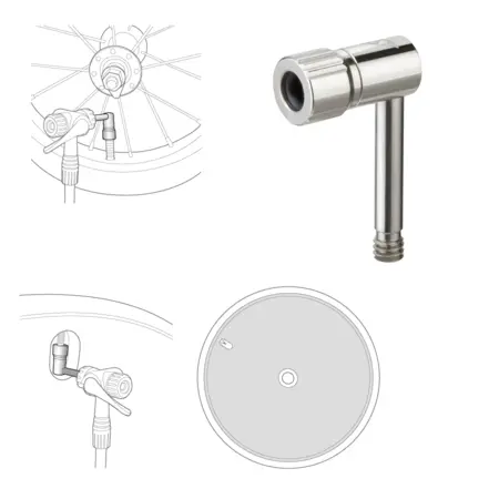 Adapter för ventil Topeak Pressure-Rite Presta
