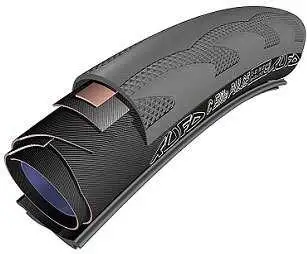 Cykeldäck Tufo C Elite Pulse tub/kanttråd 22-622 vikbart svart