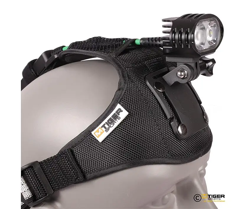 Pannlampa M-Tiger DS II 1800L + Styrfäste & Hjälmfäste för Cykel