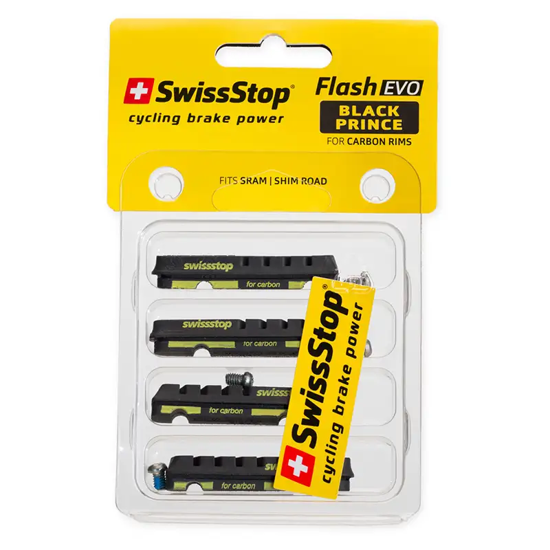 Bromskloss SWISSSTOP Rim Brake Pad Inserts Flash EVO Black Prince