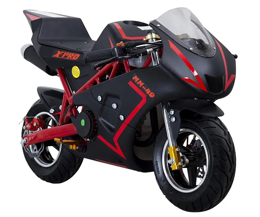 X-Pro Mini-Moped MM49 Minimoto  black/red