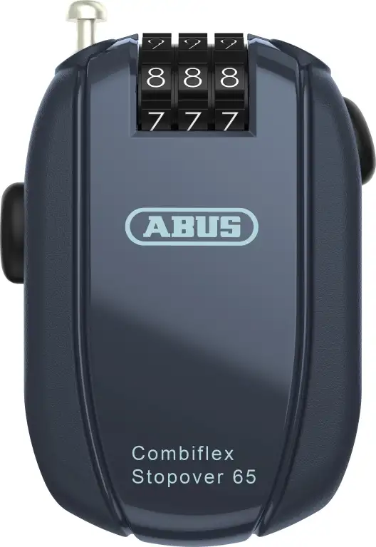 Vajerlås Abus Combiflex StopOver 65 Blå