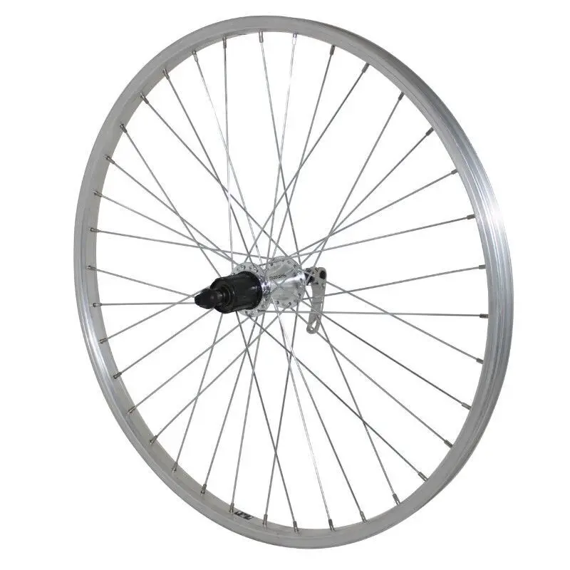 Bakre aluminiumhjul aluminiumnav kassettlås Velox Shimano 7V. 21C