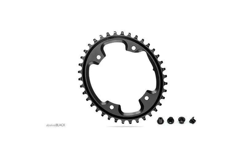 Absoluteblack Drev Ø110 Mm Bcd (Shimano Asymmetric) 1X10/11/12-Speed Oval Nw Alu 40