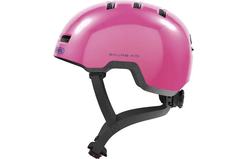 Abus Cykelhjälm Skurb Kid Shiny Pink