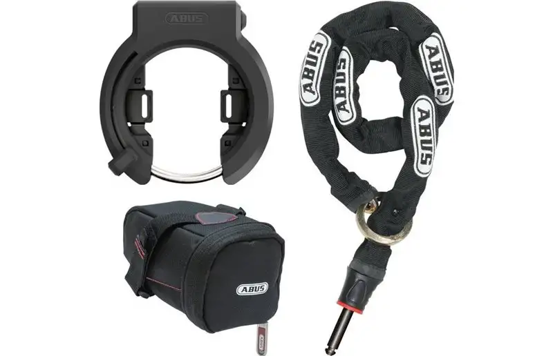 Abus Ramlås 6950M X-PLUS GRANIT med kätting och väska 6KS/85 + ST 5950